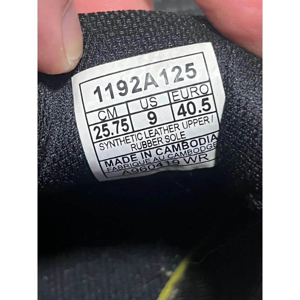 Asics Japan‎ S 1192A125 Womens Black Leather Lifestyle Sneakers Shoes Sz 9